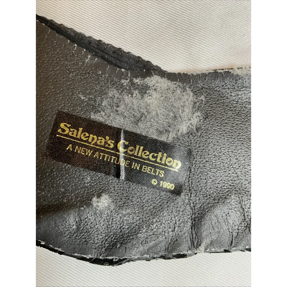 Salena's Collection Stretch Statement Belt Rhinestones Sequins One Size Dressy
